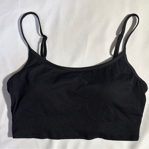 NWT. Aerie ribbed longline scoop bikini top. Size xl.